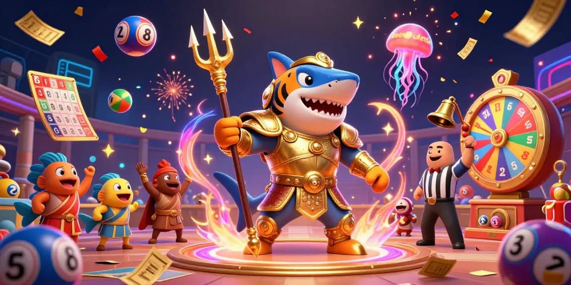 Engage with keonhacai5 in an exciting underwater casino scene featuring unique elements and vibrant colors.