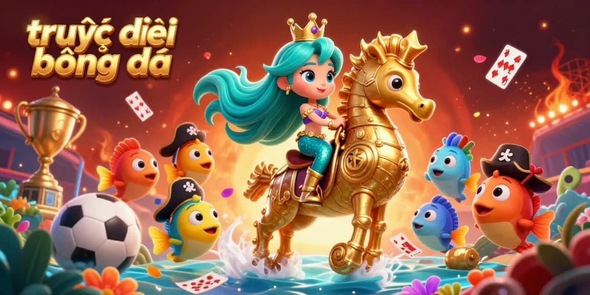 Experience trực tiếp bóng đá excitement with vibrant underwater casino thrills featuring sports elements.