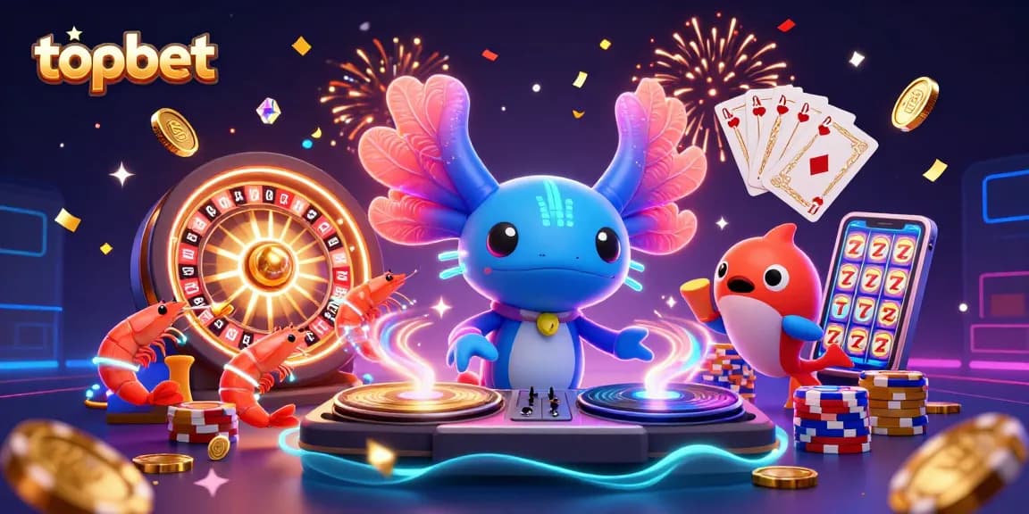 Spin the roulette and enjoy exhilarating games at topbet with vibrant animated characters.