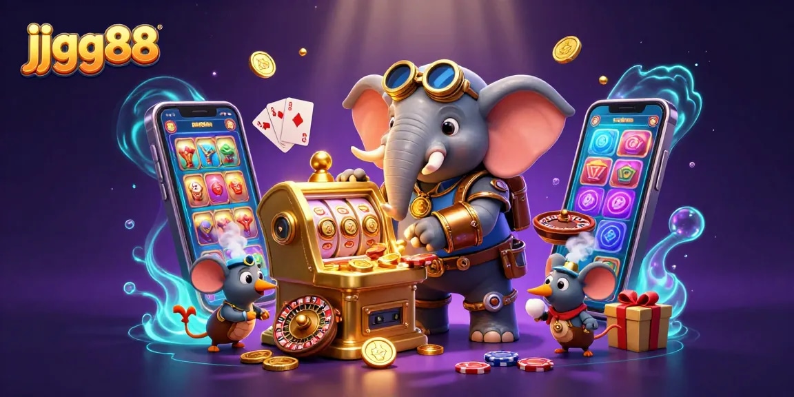 Spin golden jackpots and win exciting rewards at jjgg88 with engaging slot machine scenes!