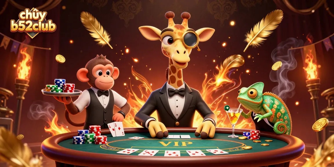 Experience thrilling play at chơi b52club with vibrant 3D casino characters and dynamic game elements.