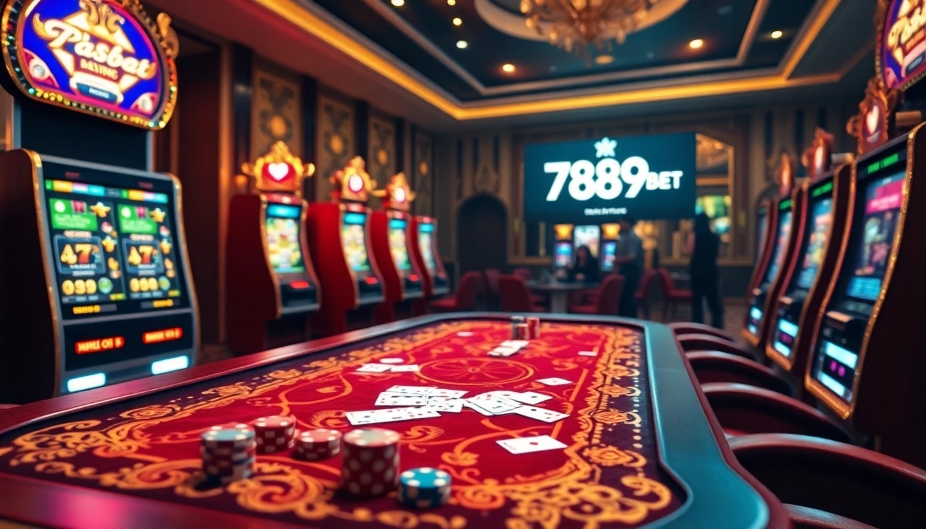 Experience the thrill of casino gaming with vibrant visuals highlighting the 789bet link mới and exciting action.