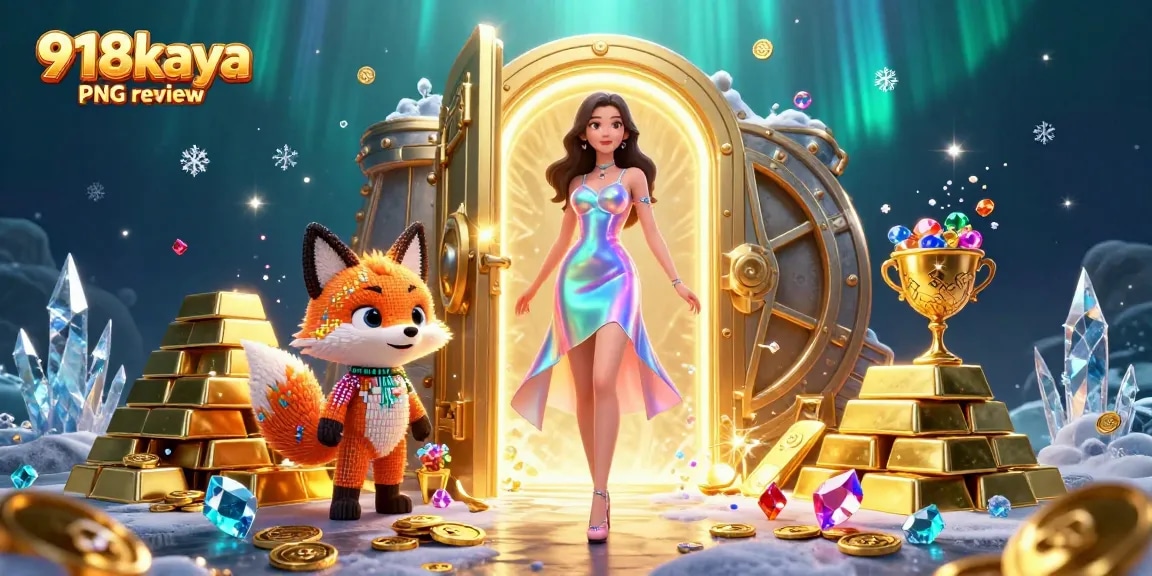 Engage in thrilling gameplay with our 918kaya PNG review featuring vibrant characters and dazzling slot elements.