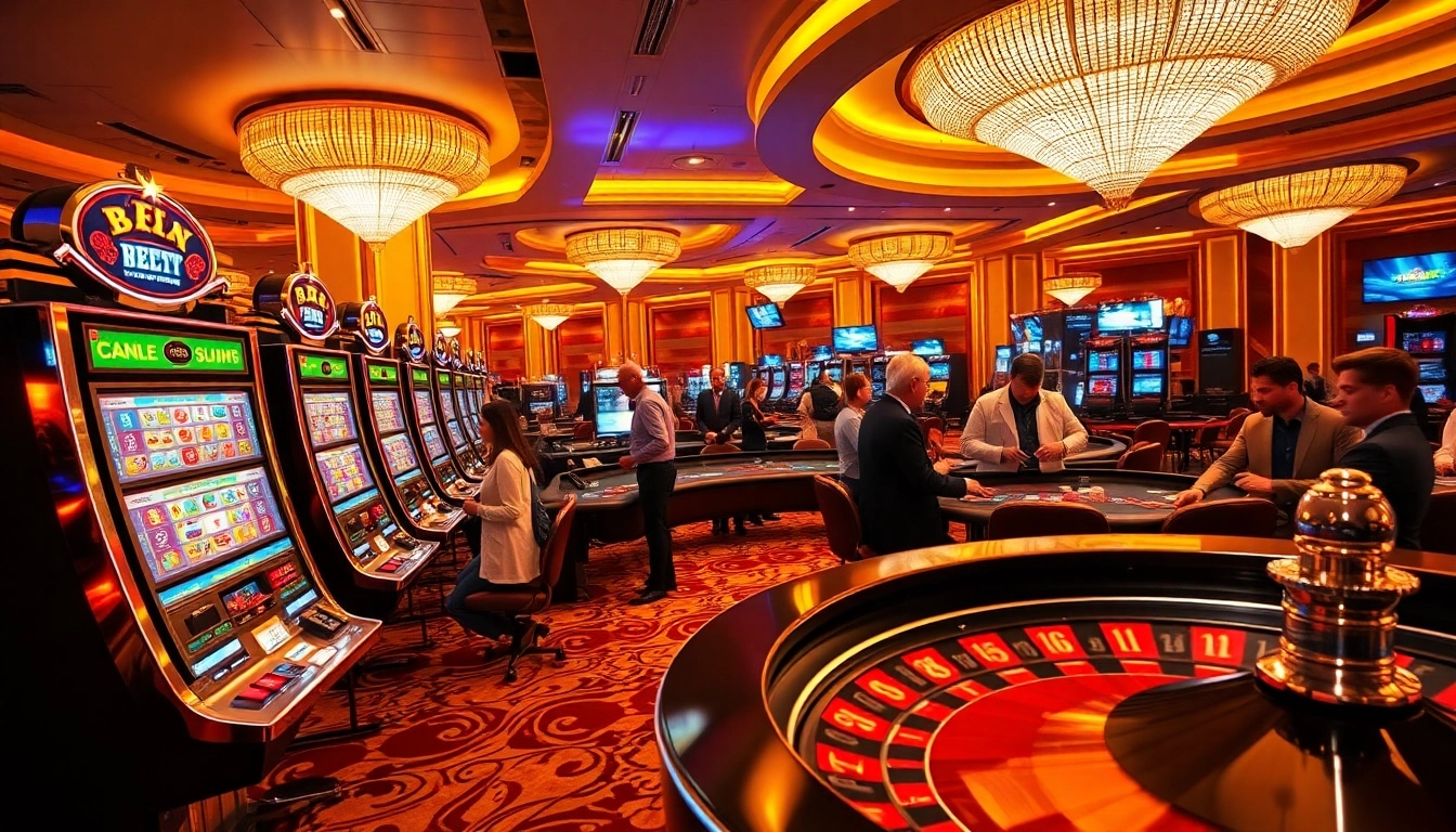 Engage in thrilling gambling at https://kjcmh.com/ with vibrant slot machines and poker tables.