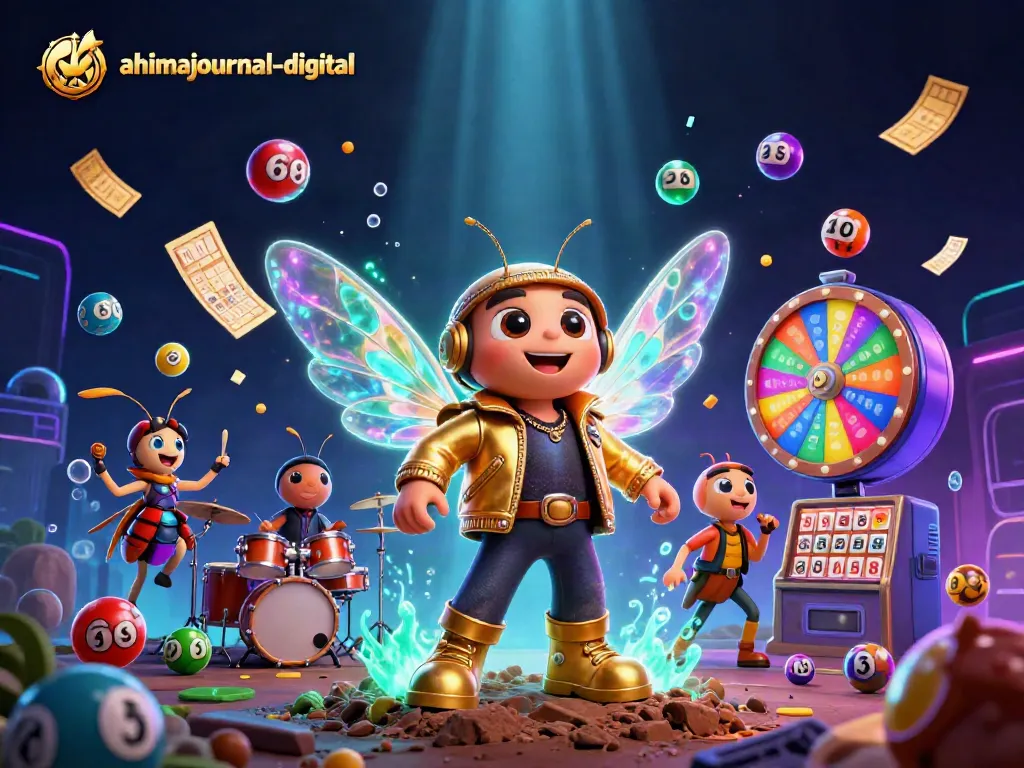 Engage with the excitement of ahimajournal-digital lotteries featuring dynamic 3D characters in a vibrant casino scene.