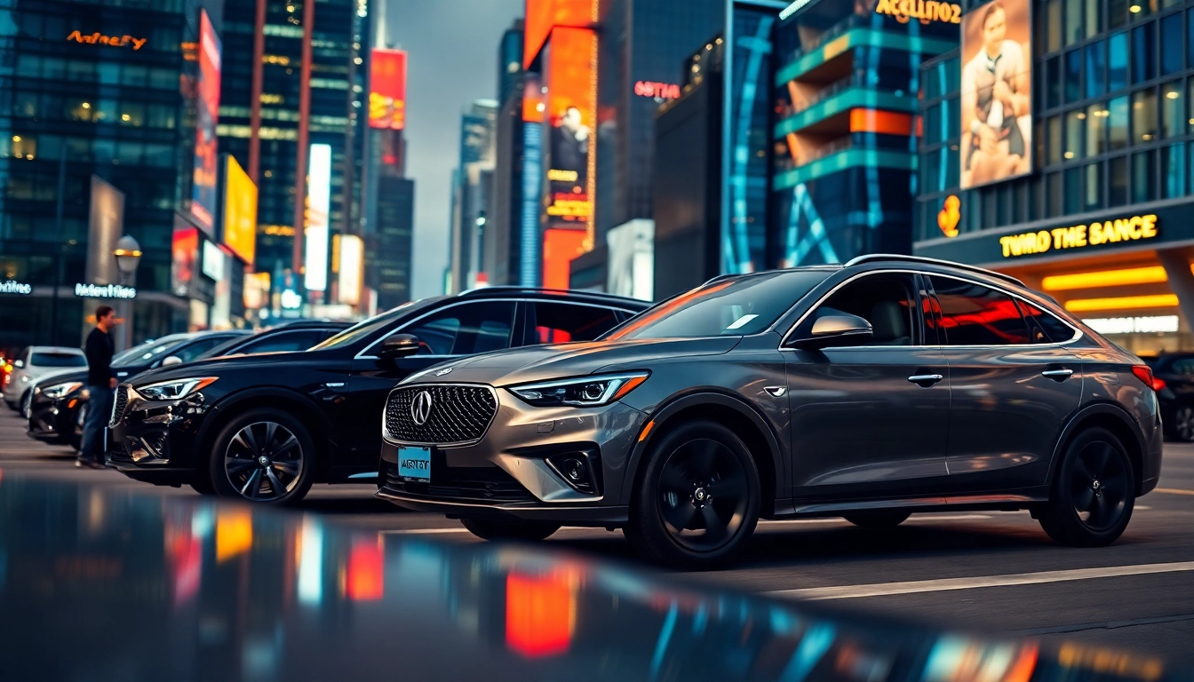 Discover stunning Ashley cars showcased in a vibrant urban landscape highlighting sleek designs and modern architecture.