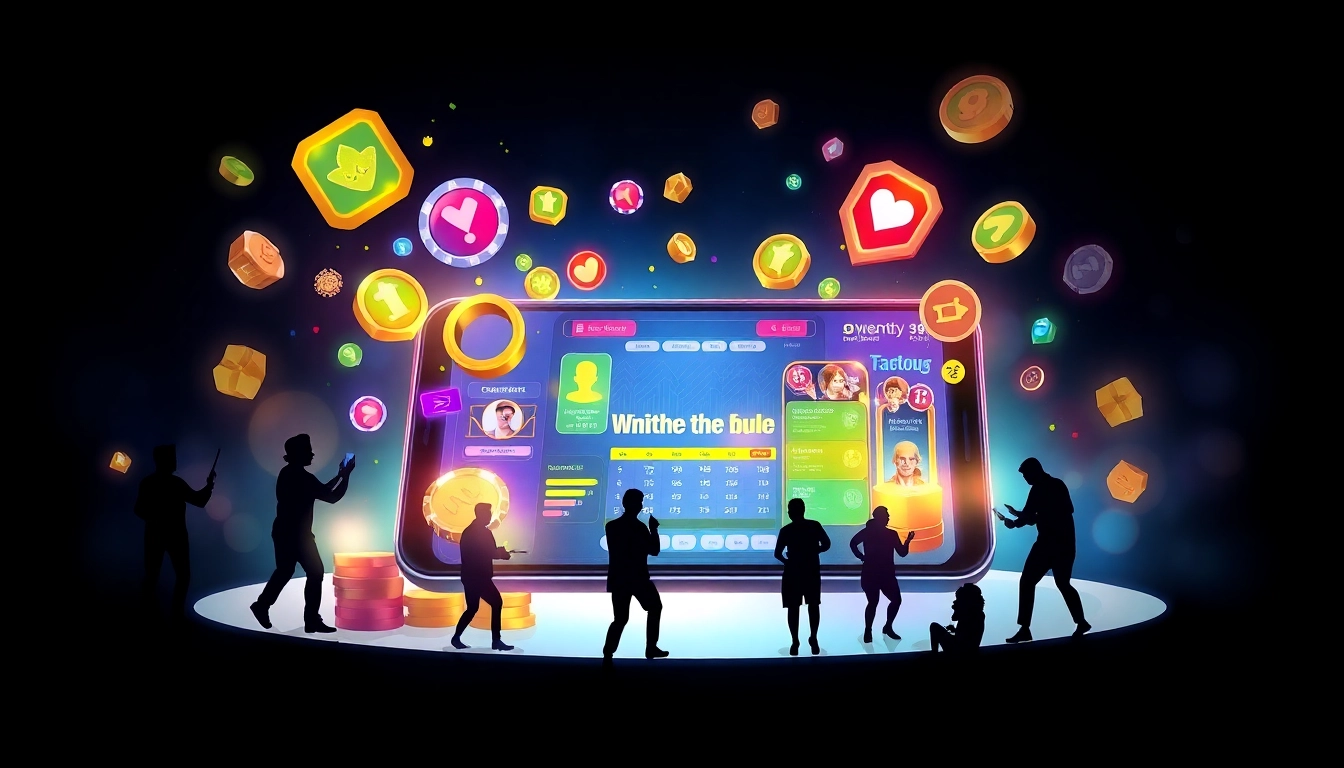 Experience online gamification with a vibrant mobile gaming interface showcasing dynamic leaderboards and rewards.