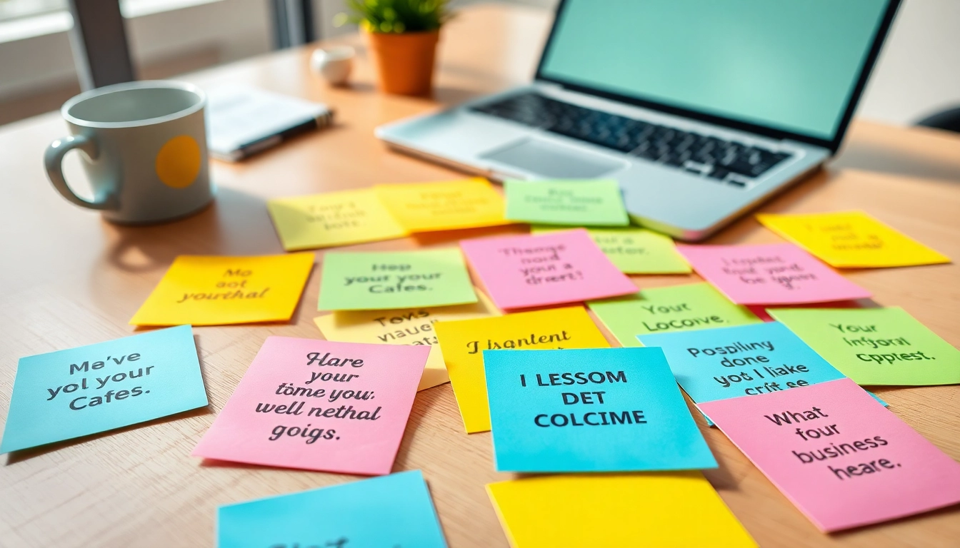 Discover personalized custom sticky notes featuring vibrant designs for your workspace.