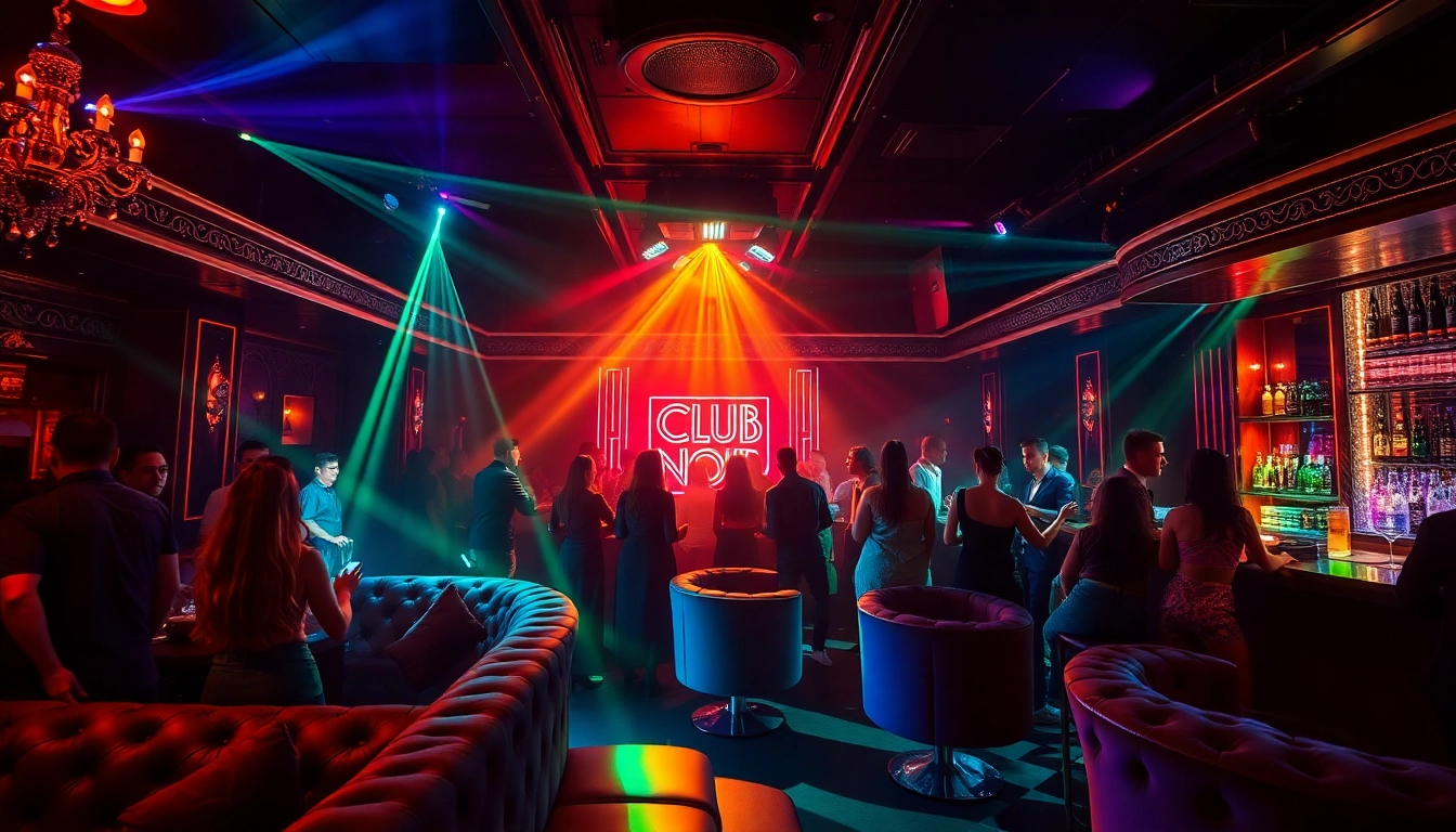 Dinner sxm atmosphere at Club Noir with vibrant lighting and energetic performances.