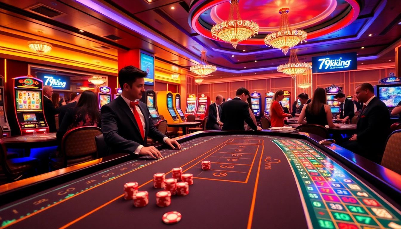 Experience thrilling gambling at https://79kking.blog/ with vibrant tables and exciting gameplay indoors.