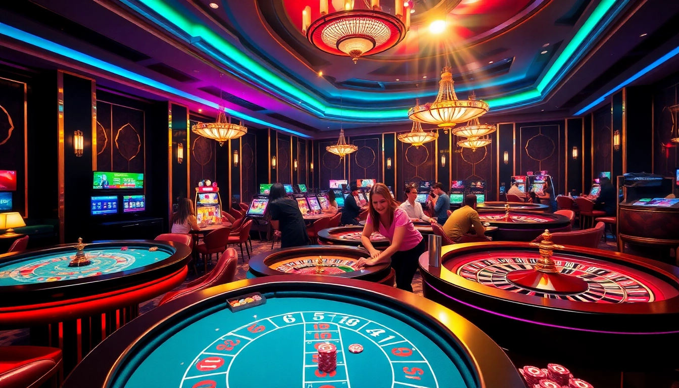 Experience thrilling casino games at https://www.jun88.org/ with vibrant tables and engaged players.