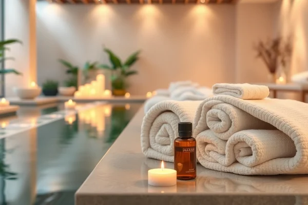 Spa Ads showcasing a tranquil spa environment with calming colors and luxurious treatments.