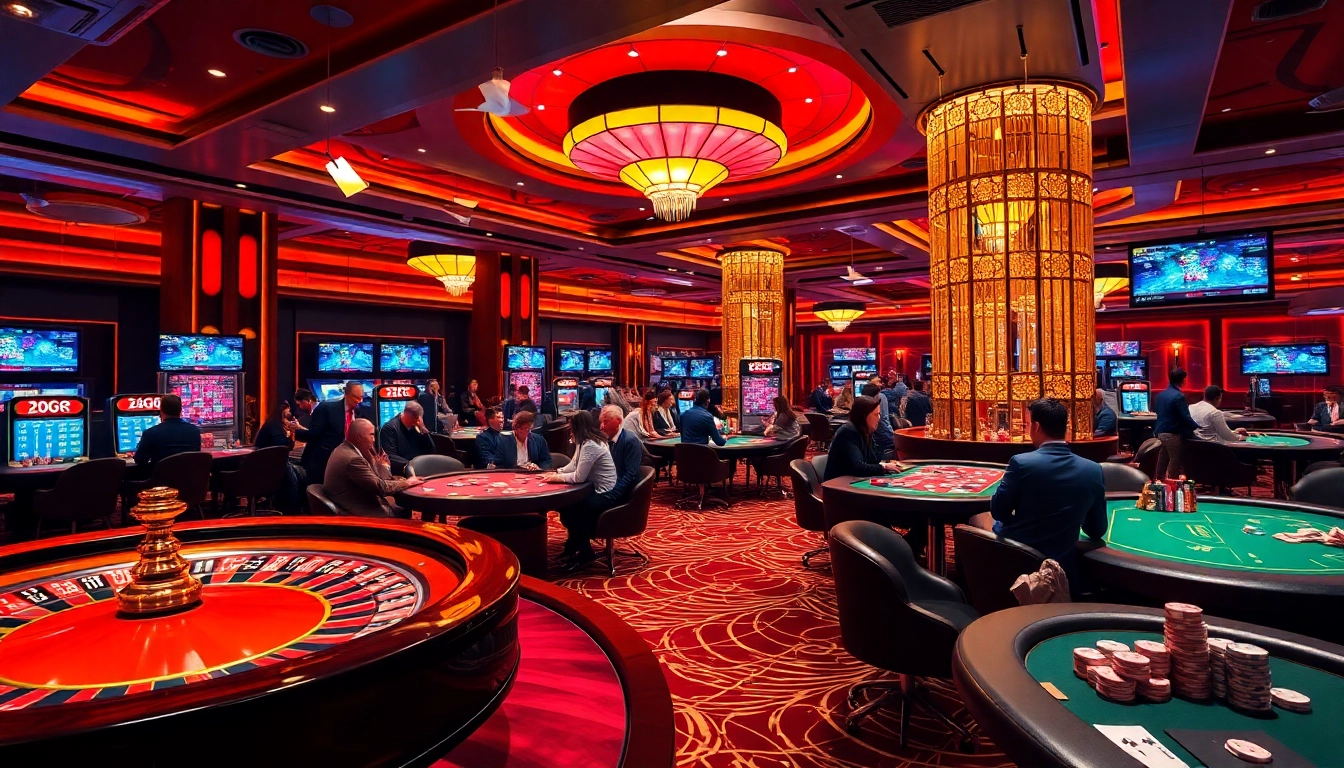 Players engaging in thrilling casino games at 12bet, capturing excitement and professional atmosphere.