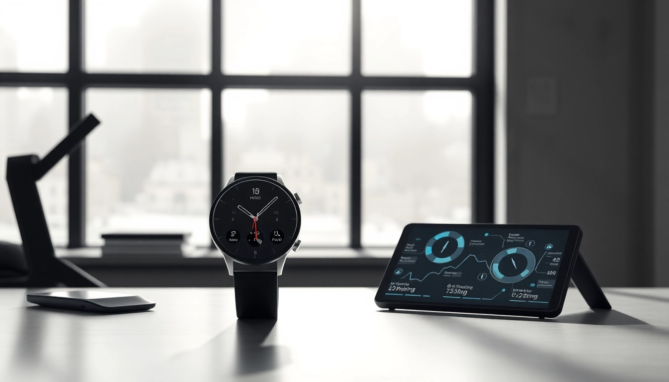 LC88 smart watch showcasing innovative features and modern design on a stylish desk.