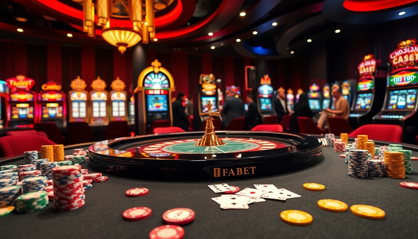 Engaging gamblers with a thrilling FABET casino experience featuring exciting tables and vibrant gameplay.