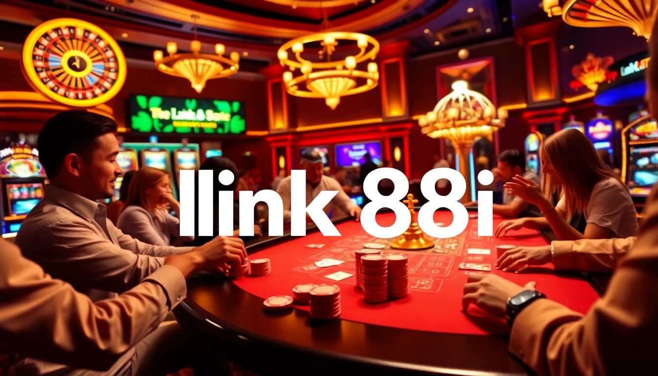 Experience the excitement of betting at link 88i with vibrant casino visuals and thrilling gameplay.