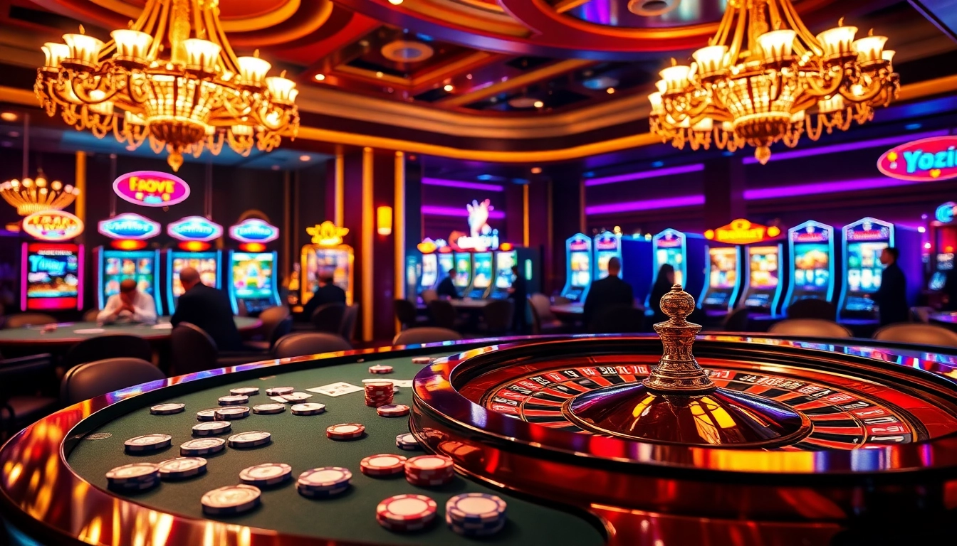 vaobet players enjoying an exciting roulette game in a luxurious casino atmosphere