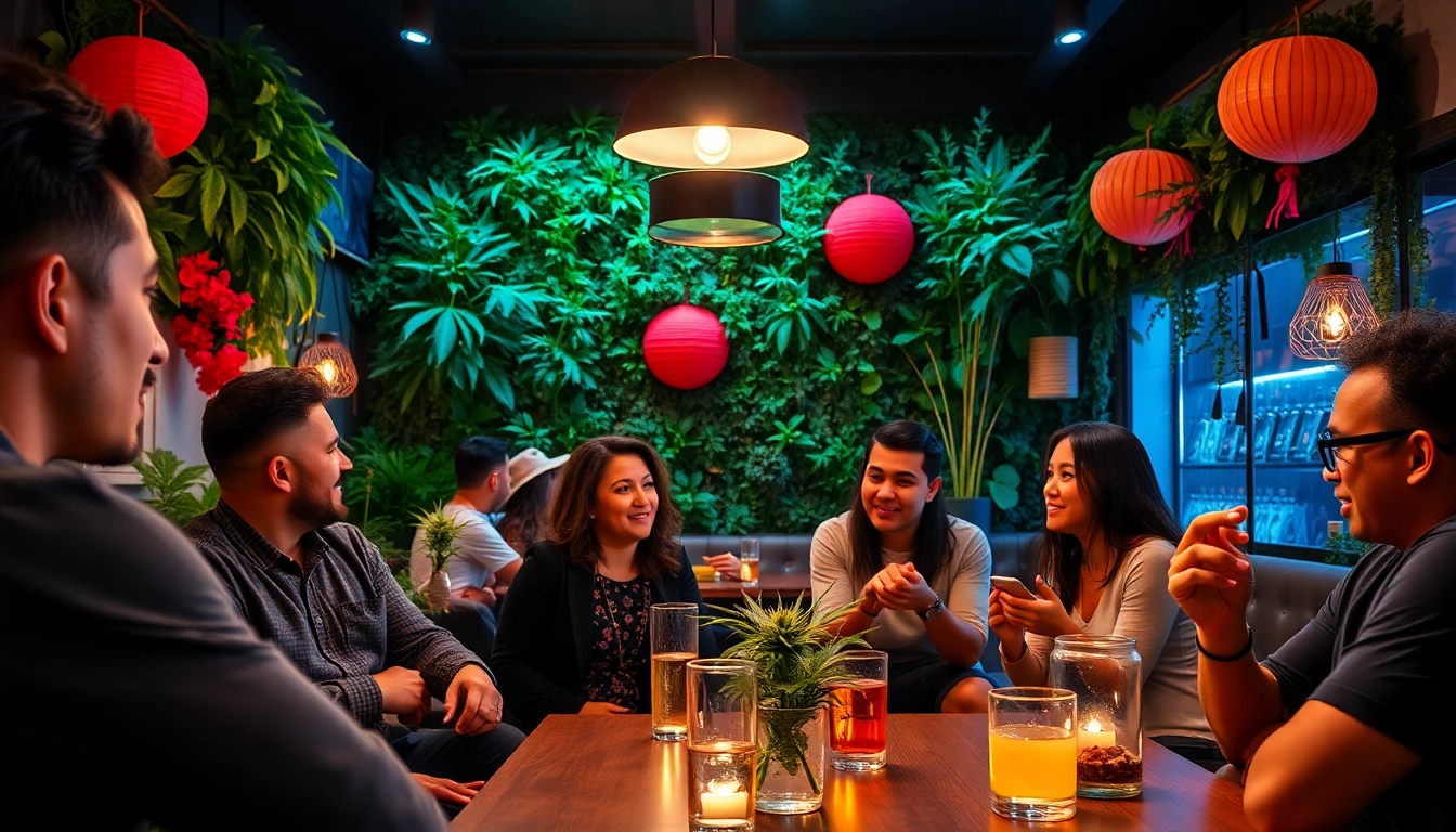 Members enjoying a vibrant atmosphere at a Social club Madrid, fostering community and relaxation.