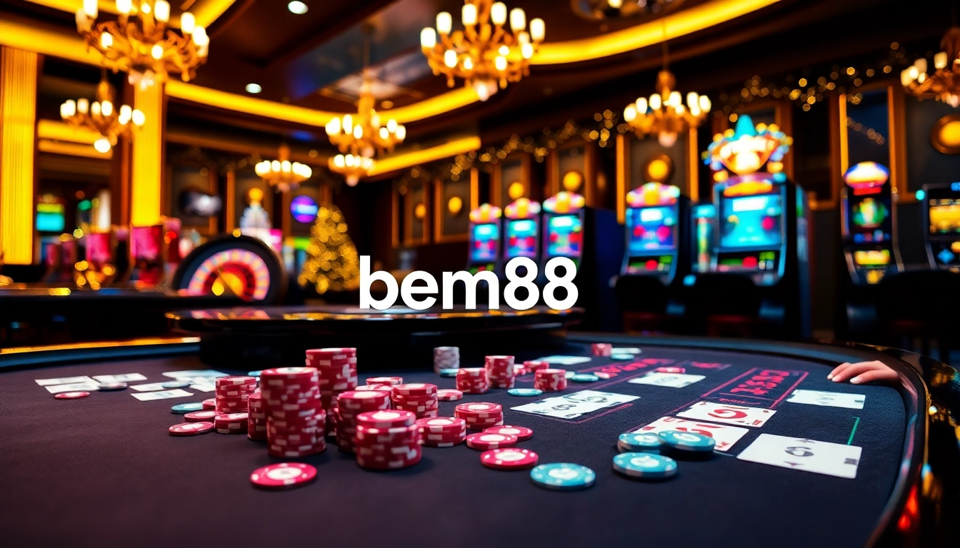 Engage in thrilling gameplay at bem88's vibrant casino with live dealers and exciting games.
