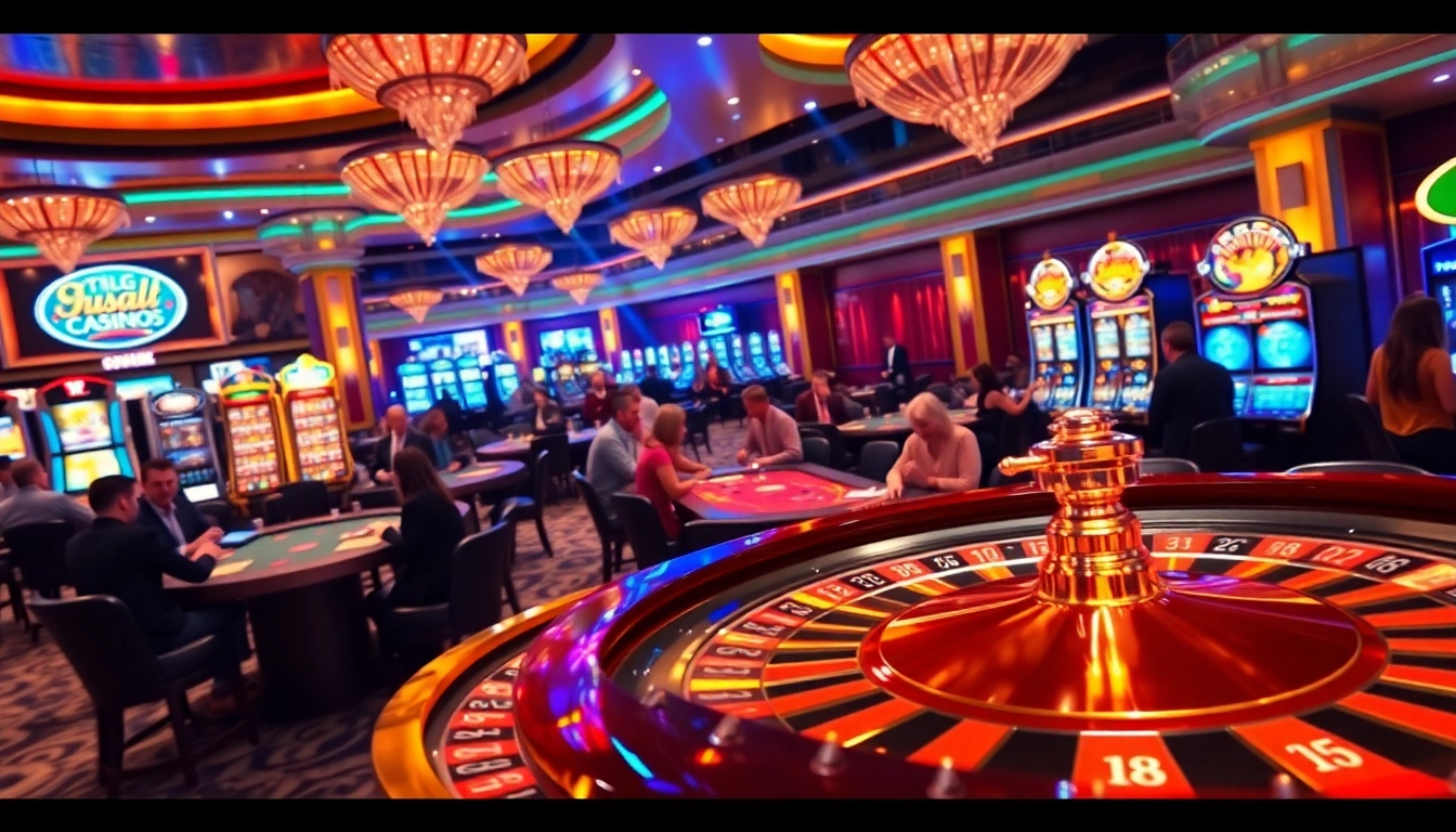 Celebrating a 98 win at a vibrant casino table with players and roulette.