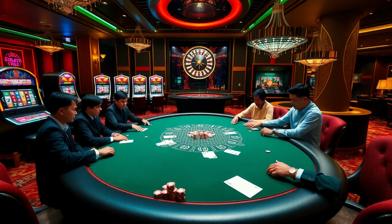 Engage in exciting gaming action at https://go88hv.com/, featuring a vibrant casino poker scene.
