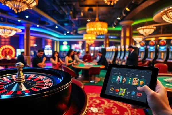 Interactive gambling scene at rr88 com showcasing casino games and excitement.