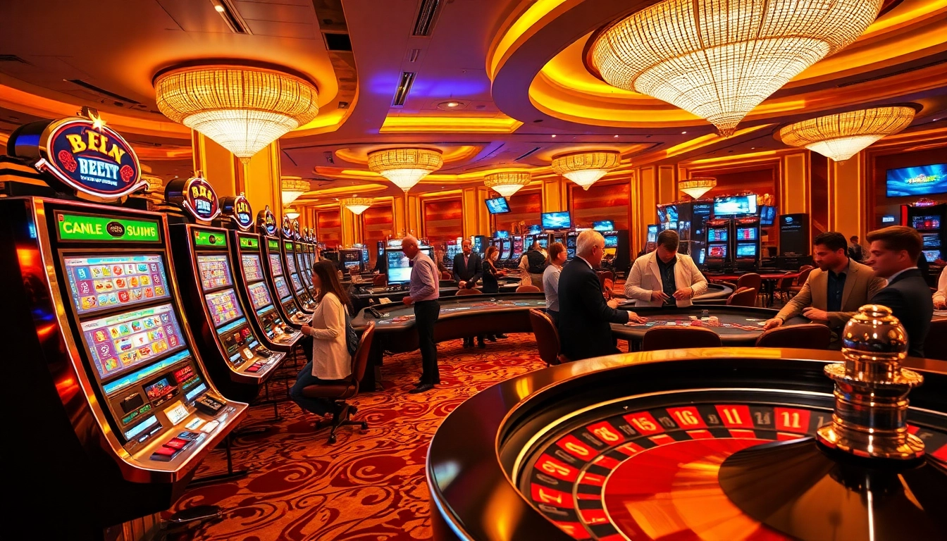 Engage in thrilling gambling at https://kjcmh.com/ with vibrant slot machines and poker tables.