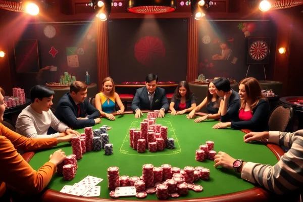 Experience the thrill of live poker at https://go88.fast/ with professional dealers and colorful chips.