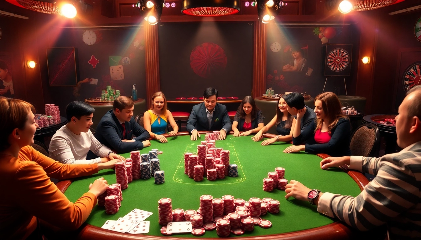 Experience the thrill of live poker at https://go88.fast/ with professional dealers and colorful chips.